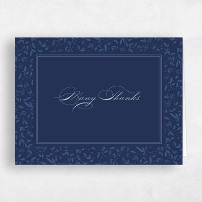 Dark Cobalt, Blue Wedding Thank You - Manado Landscape