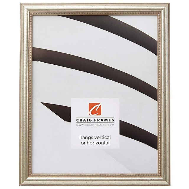 Craig Frames Stratton, 12x16 Picture Frame, Aged Pewter