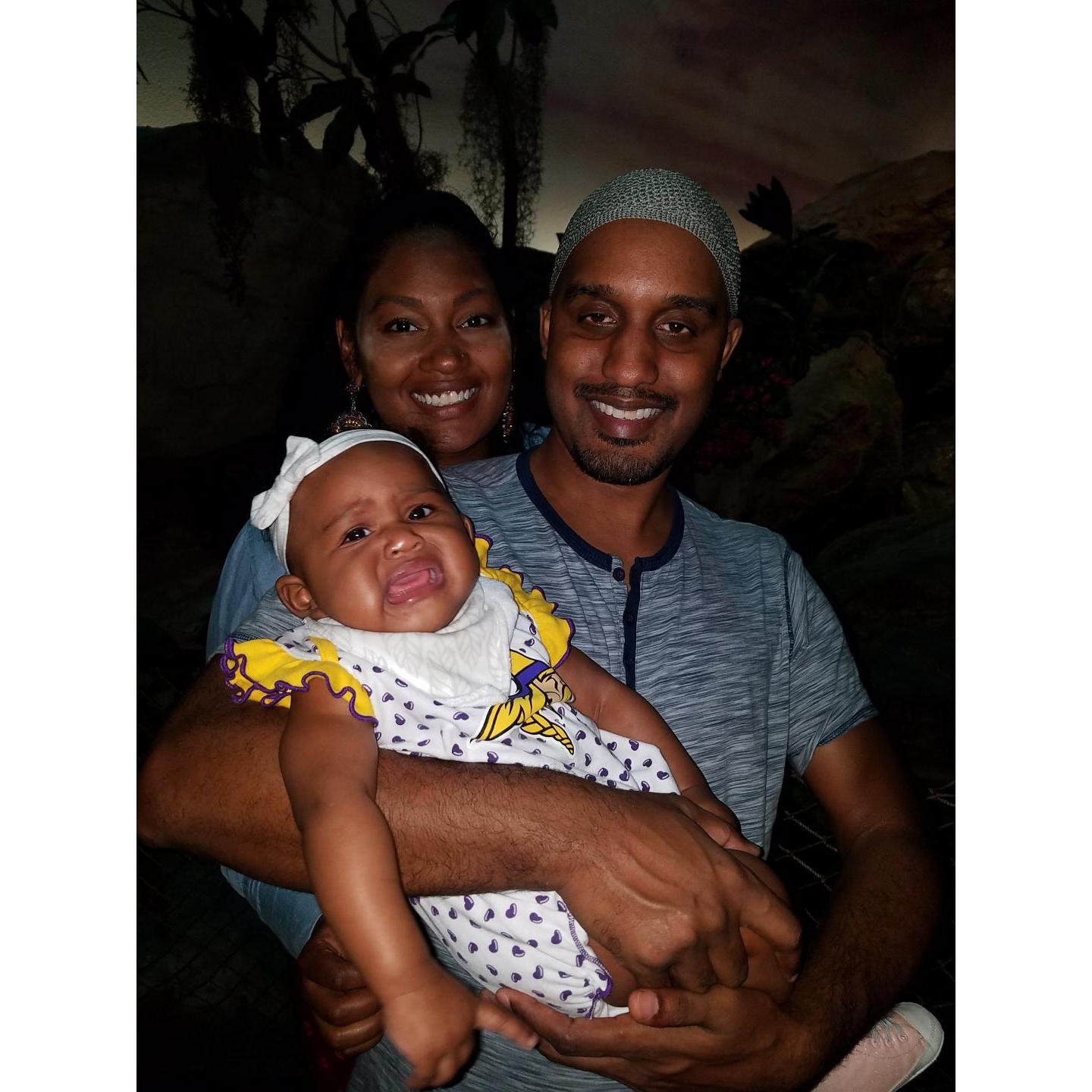 Getting photo bombed by Sanaa, our first trip to MN as a family.