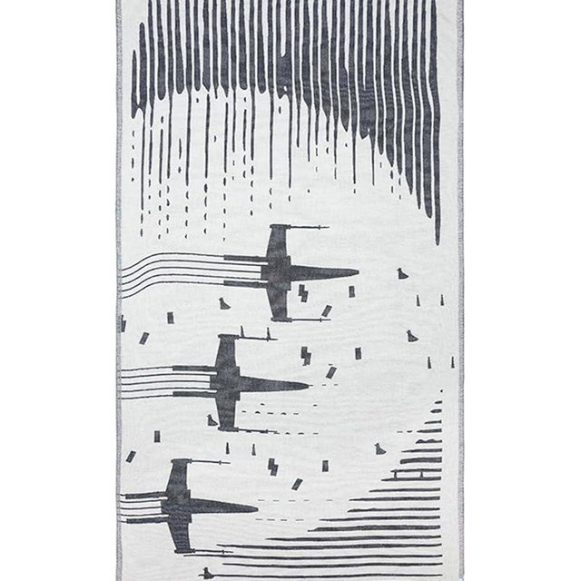 Sand Cloud Turkish Beach Towel - Star Wars Fighters - Sand Free - 100% Certified Organic Turkish Cotton Yarn - Quick Dry Towel for Beach, Picnic, Blanket or Bath - As Seen on Shark Tank