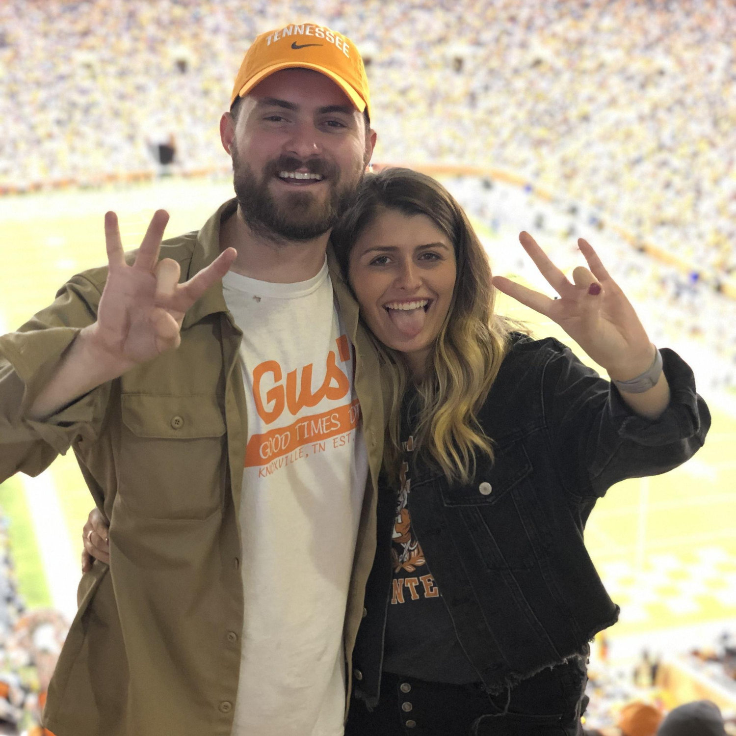 Maddie's first VOLS game!