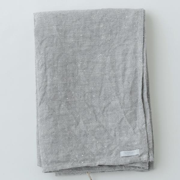 Linen Chambray Towel: Grey