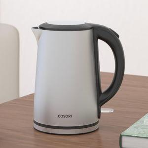 COSORI Electric Kettle, Cool-Touch Double Wall Stainless Steel Insulated, Automatic Shut Off & Boil-Dry Protection, Durable Tea Kettle Boiler & Heater, 1.5L/1500W, Silver