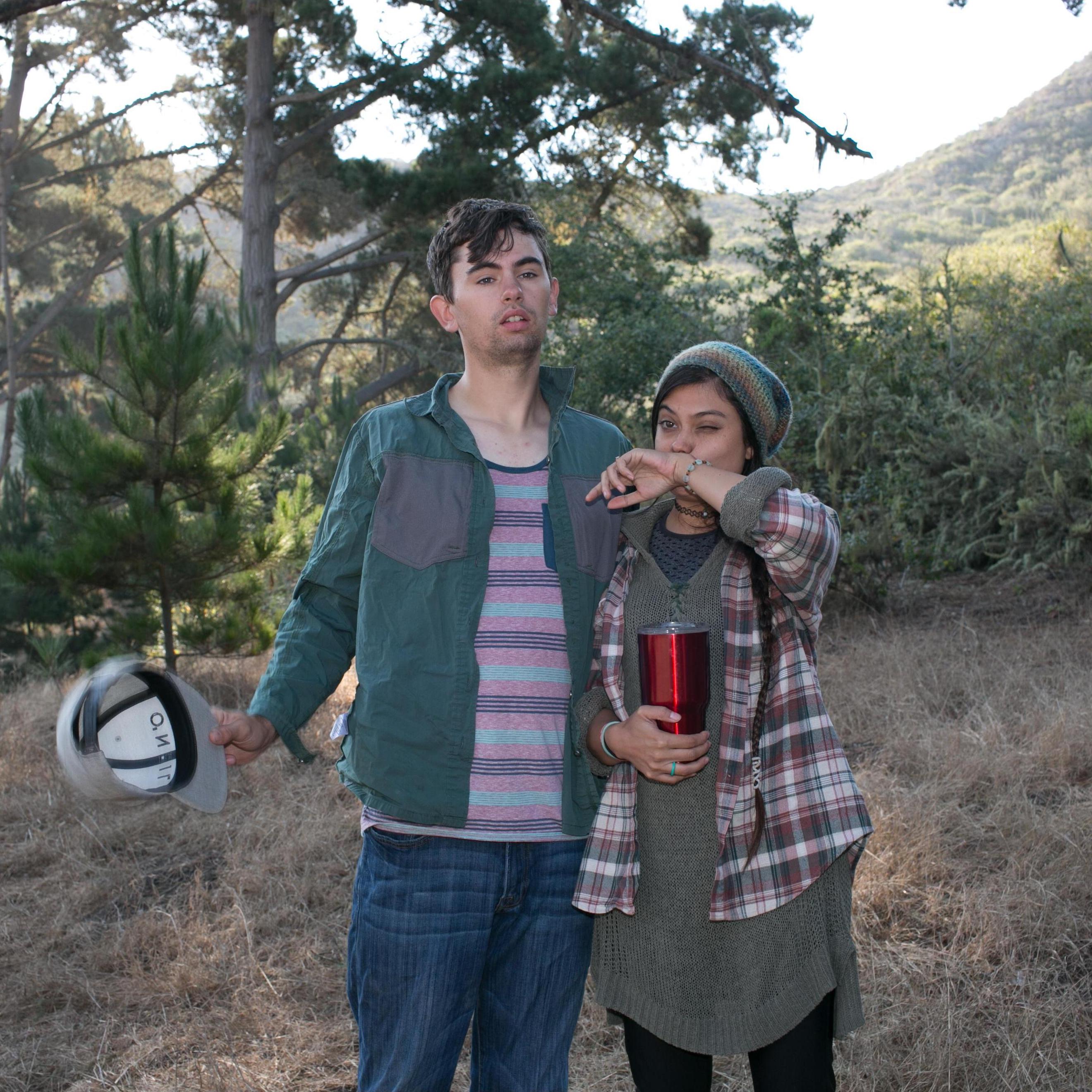 This was taken on the same camping trip as the long-dress-freezing-our-ankles-off-in-freezing-water pictures. But these were taken AFTER 4 days of camping and no running water. Or showers.