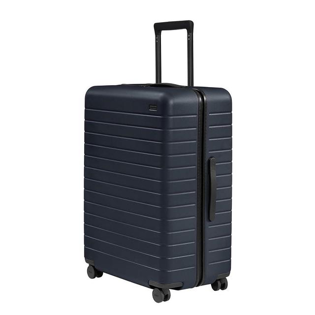 Away Large Checked Luggage, 29 Inch Hardside Suitcase with Spinner Wheels, Lightweight & Durable, TSA Lock, Navy Blue