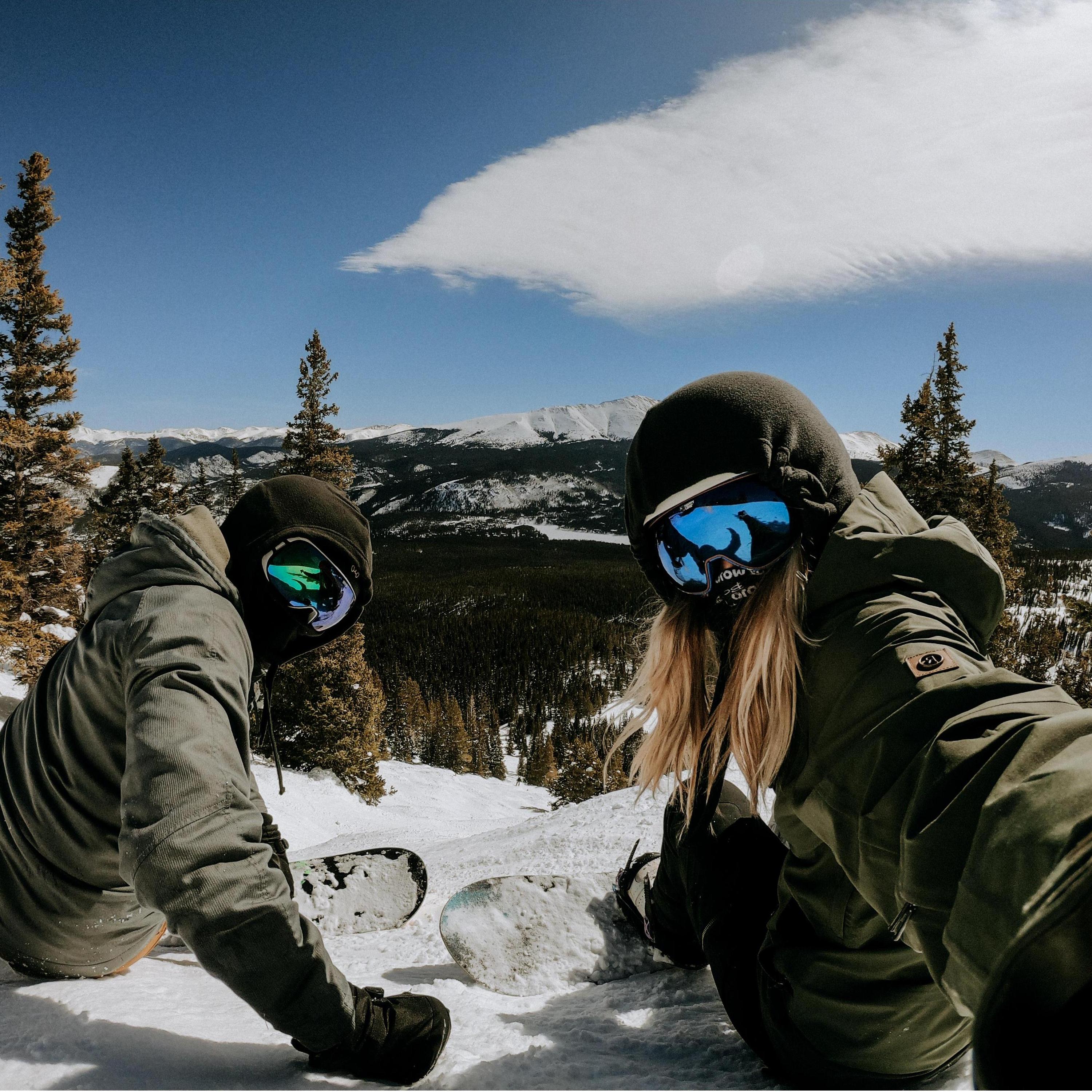 On top of the mountain at Breckenridge. Snowboarding quickly became one of our favorite activities together. 3/17/19