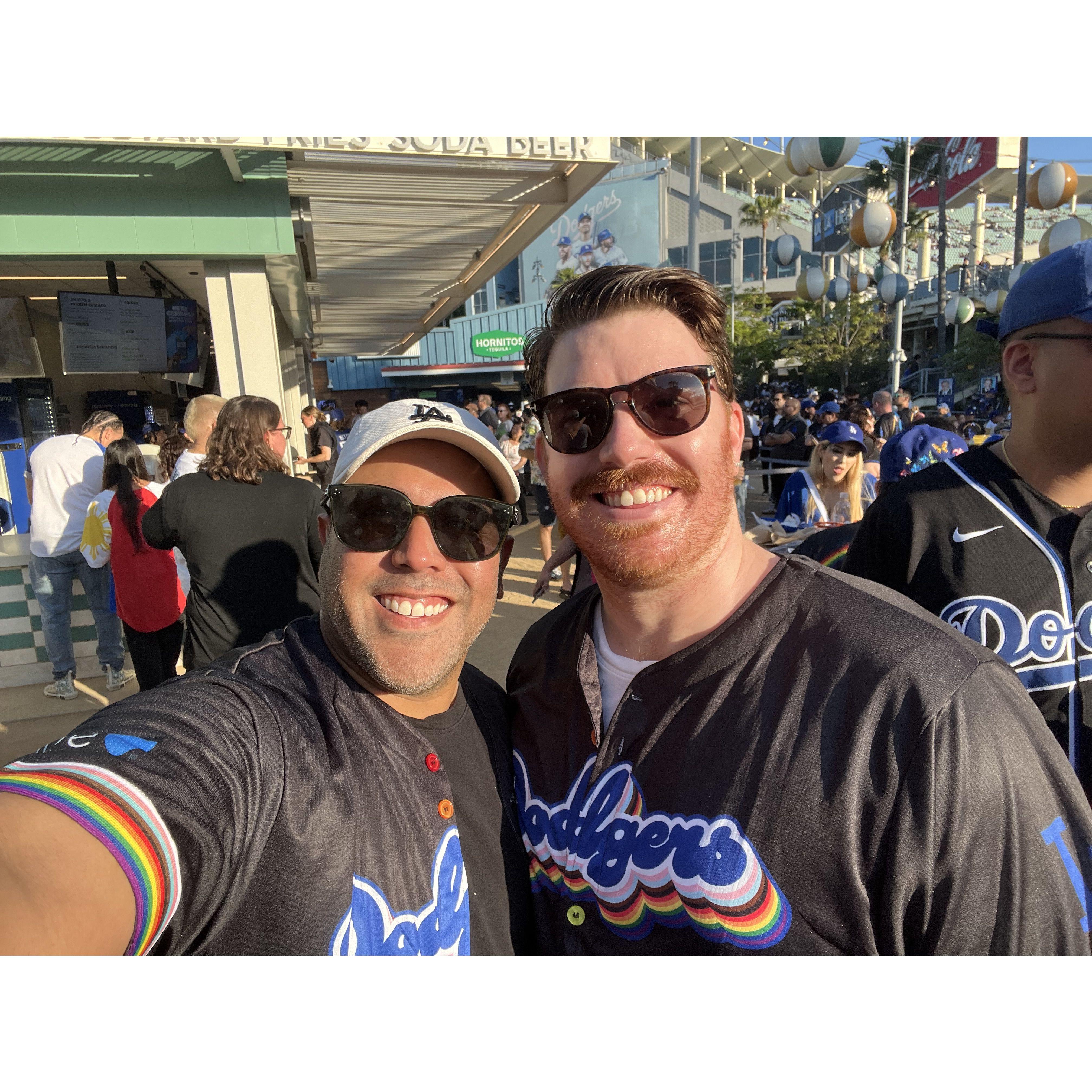 Pride night at Dodgers Stadium