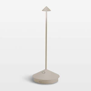 Crate & Barrel Pina Pro Metal Table Lamp by Zafferano America - Sand Brown