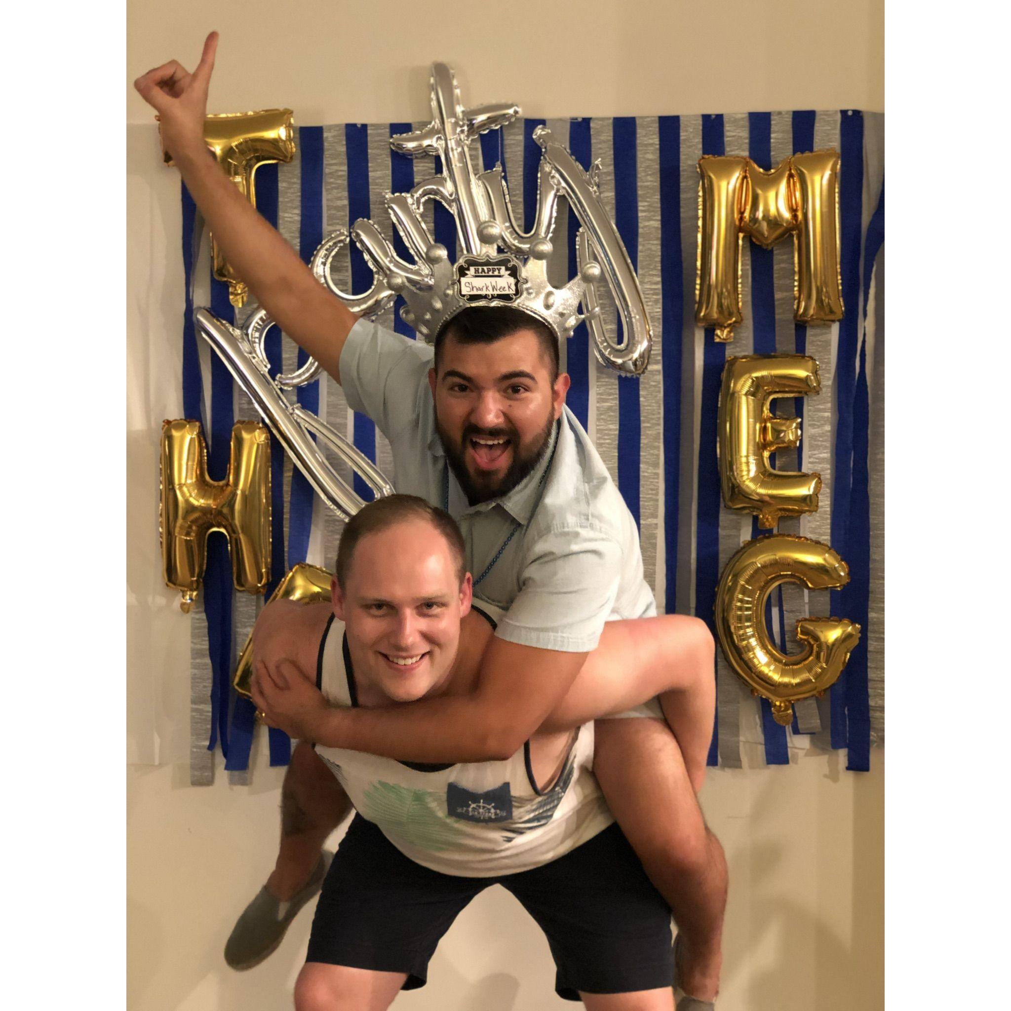 Aside from having a fabulous life together, we also throw great parties! Shark Week 2019 was an absolute hit. Thanks for nerding out with me, especially during the most incredible time of the year! -R