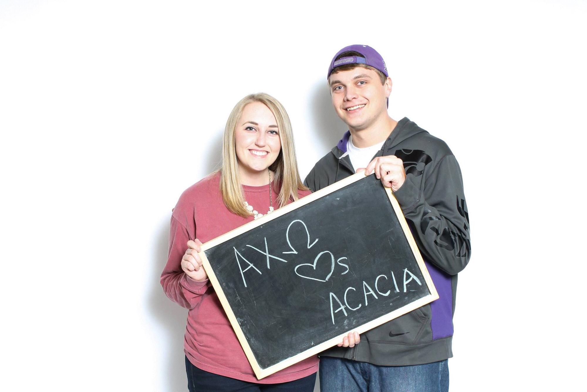 Alpha Chi Omega Pizza Slice and Pumpkin Spice - October 2015