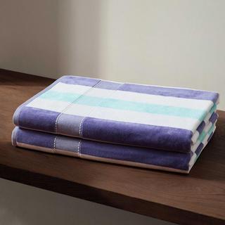 Pop Color Stripe Beach Towel Set, Set of 2