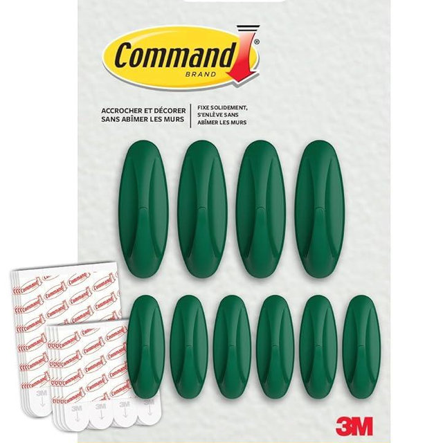 Command™ Mixed Designer Hook Pack, Watermelon, 10 Hooks, 16 Strips