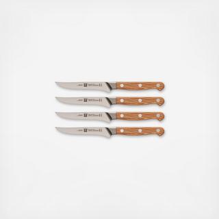 Pro Holm Oak Steak Knife, Set of 4