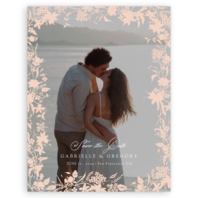 Peach, Orange Wedding Digital Save the Date - Erica Photo