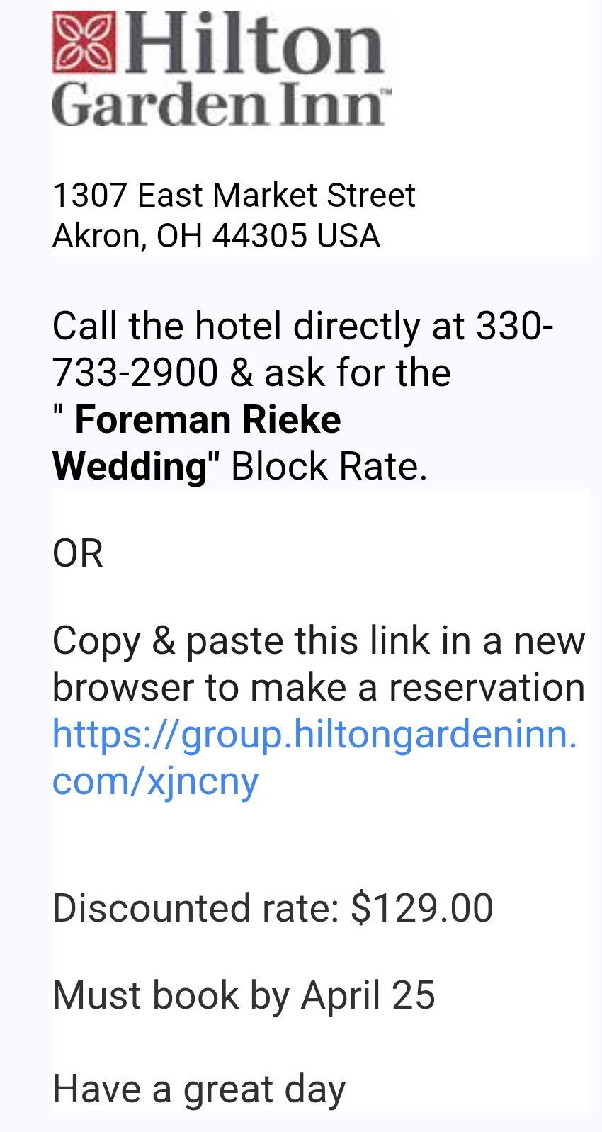 The Wedding Website of Danielle Rieke and Samantha Foreman