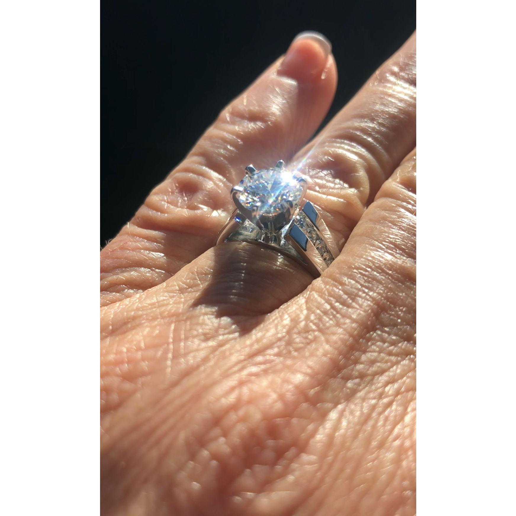 Wedding engagement ring.