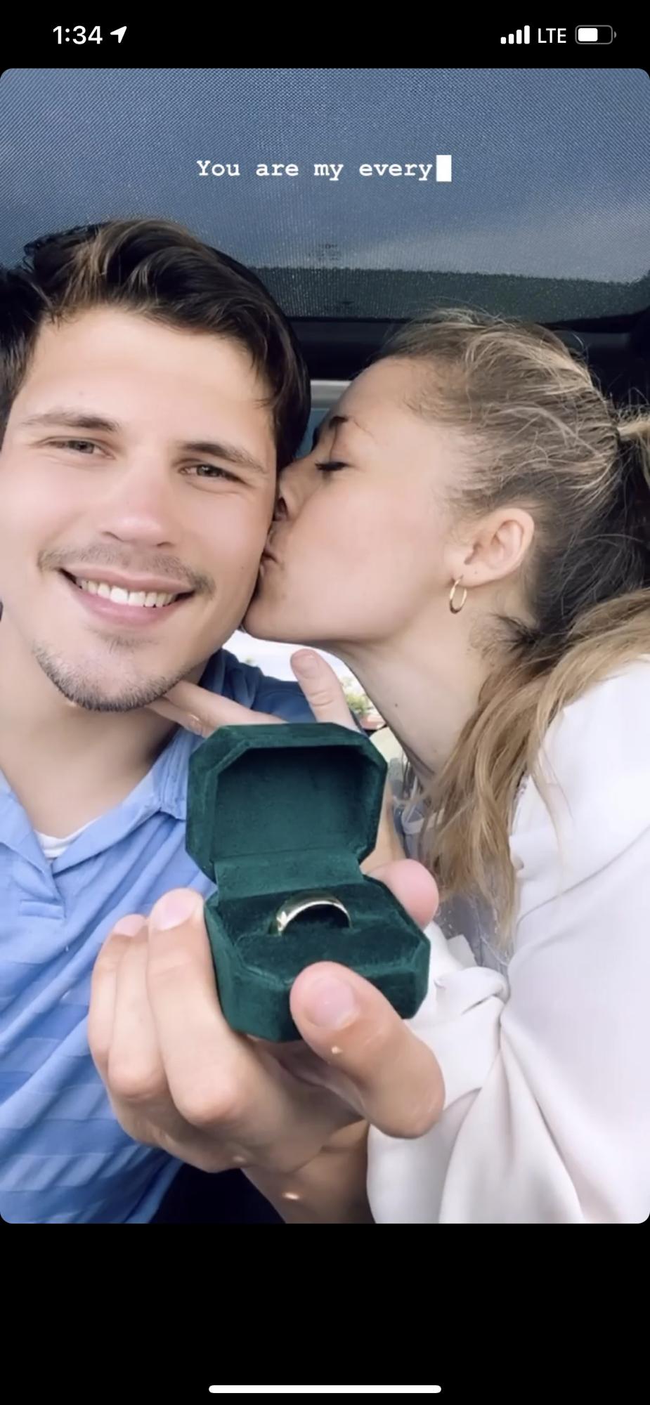 You are my everything: Brandon’s purchase of his wedding band is kiss-worthy.