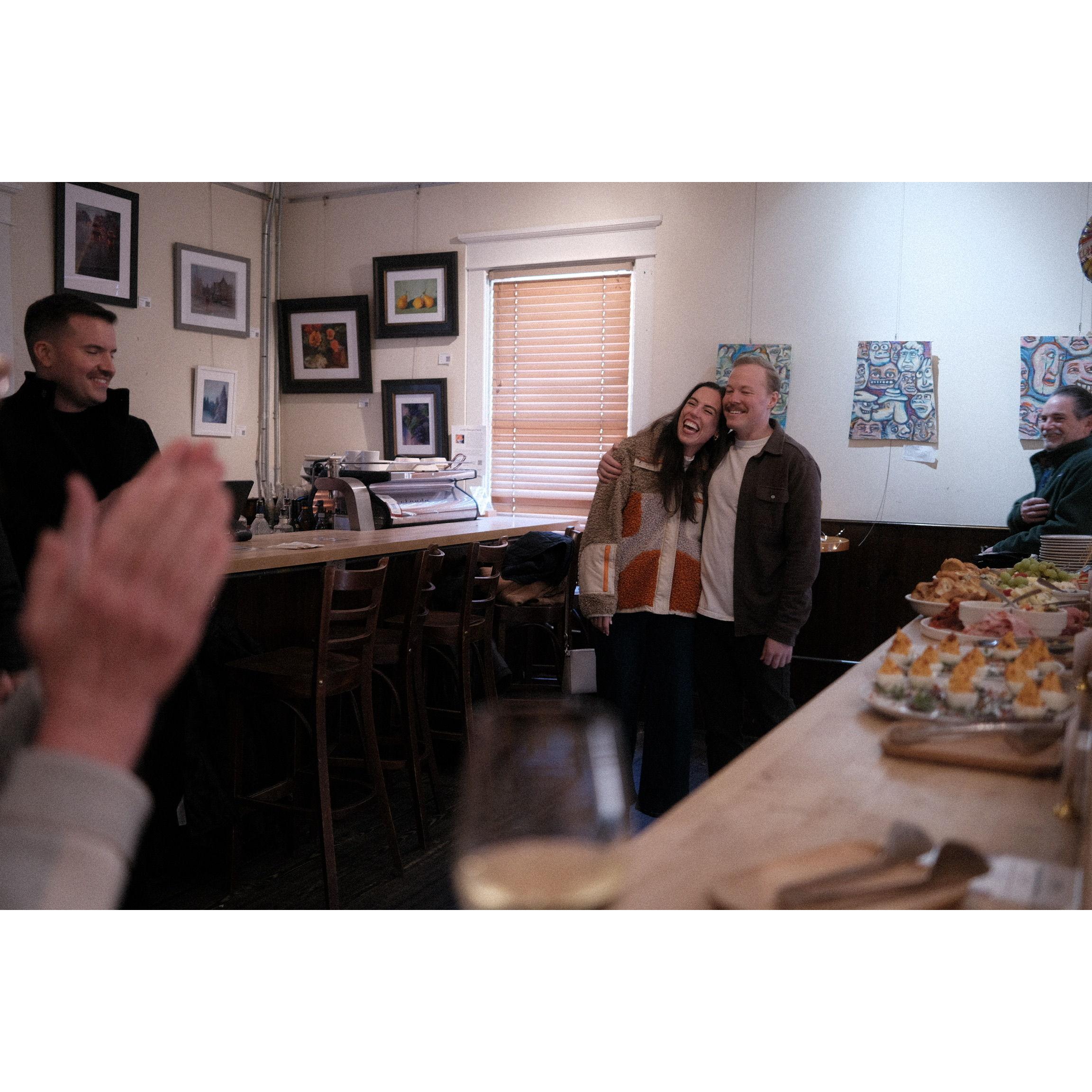 Surprise! Engagement party at an Arlington favorite, Northside Social