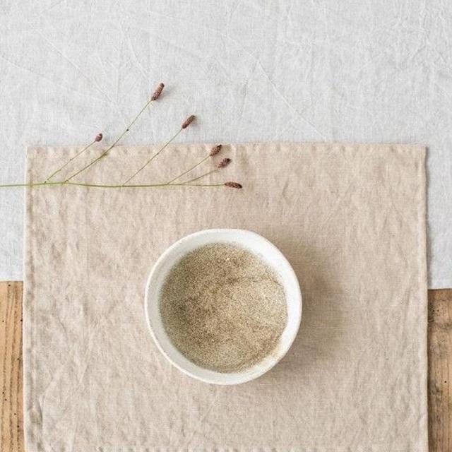 Natural linen placemats set. Linen placemats. Set of 2 linen placemats.