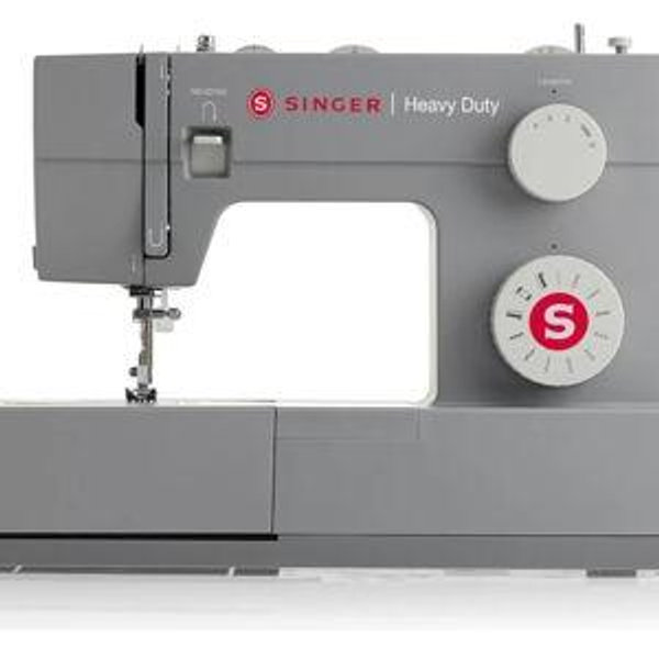 SINGER Heavy Duty 4411 High-Speed Sewing Machine with Accessory Kit | Strong Motor, Enhanced Piercing Power, 69 Stitch Applications, Full Metal Frame, 4-Step Buttonhole & LED Light, Grey
