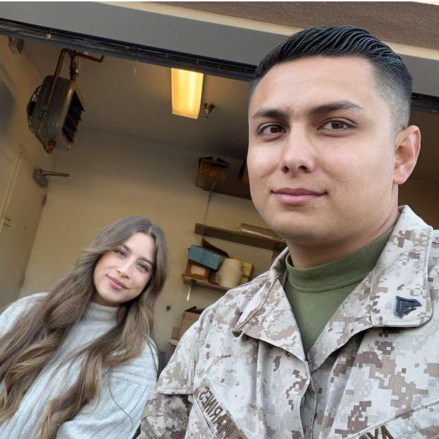 selfie before isaac leaves to his deployment