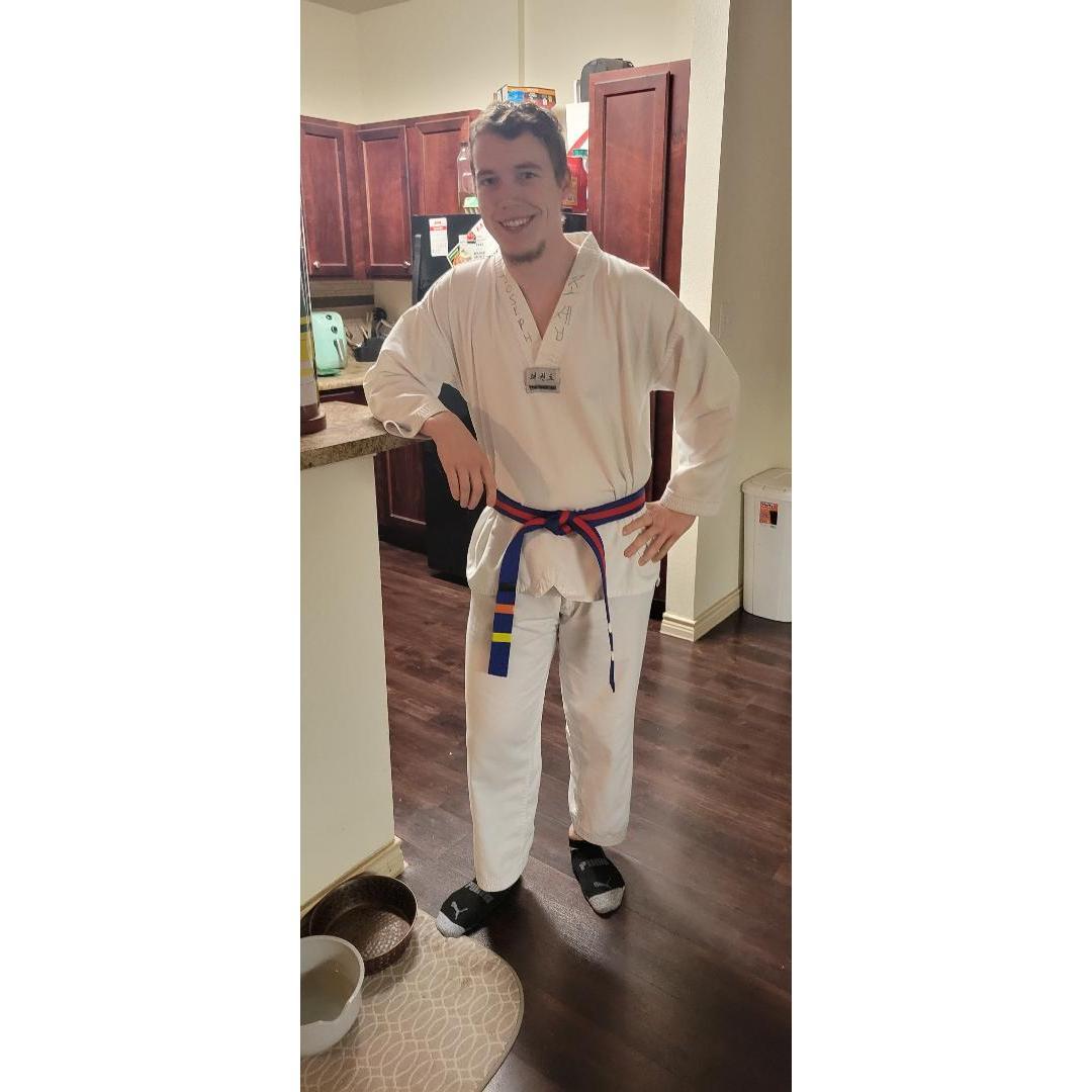 Joseph getting ready for practice