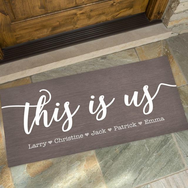 This is Us Personalized Doormat