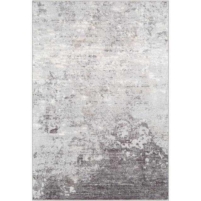 Heimskringla Power Loom Gray/White/Charcoal Rug