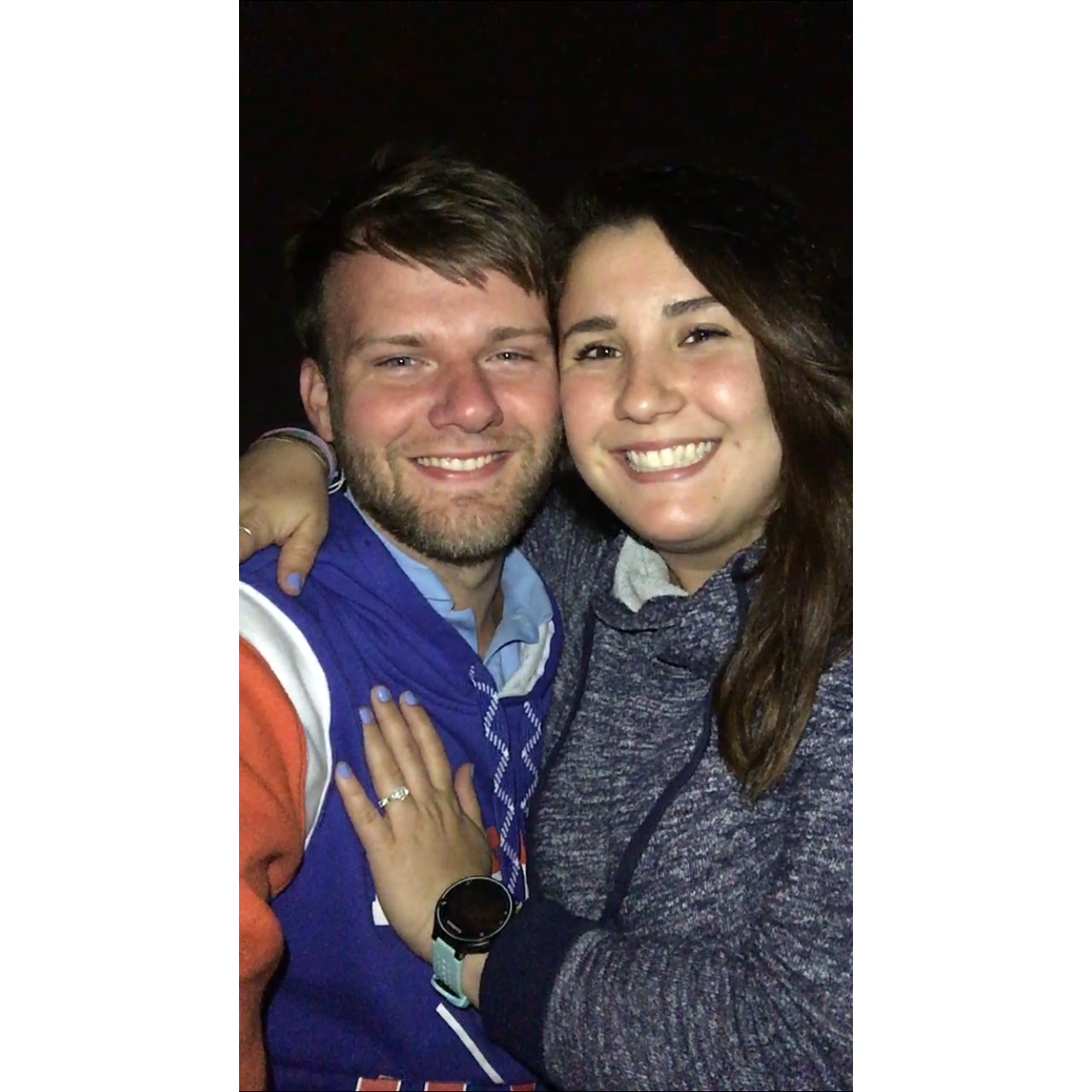 The day Sab said YES! Our proposal was on the beach :)