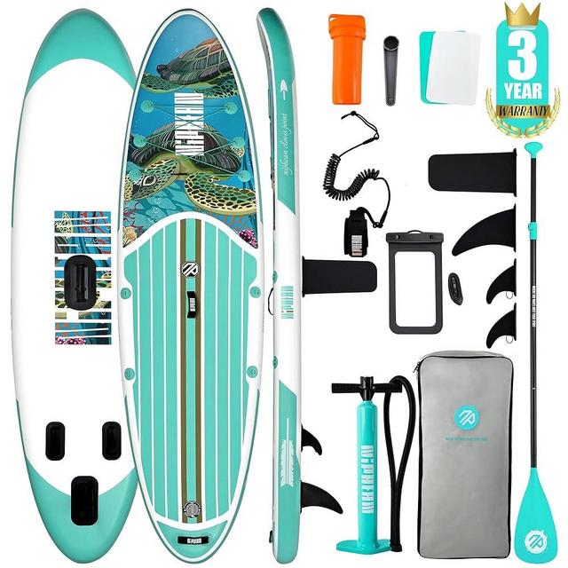 Niphean Inflatable Stand Up Paddle Board with SUP Accessories, Anti-Slip EVA Deck, 10’6’’ Inflatable Paddle Boards for Adults & Youth of All Skill Levels