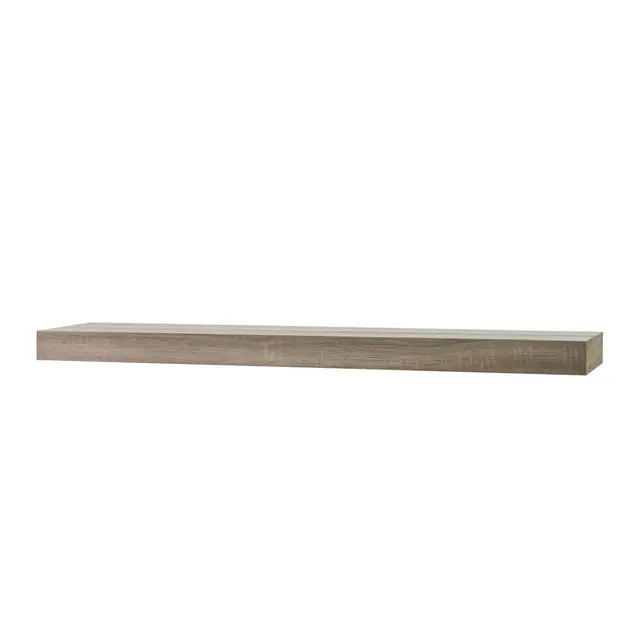 Simply Essential™ 36-Inch Wood Shelf in Rustic Grey