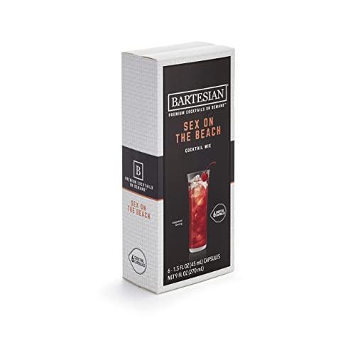 Bartesian Sex on The Beach Cocktail Mixer Capsules, Pack of 6 Cocktail Capsules, for Bartesian Premium Cocktail Maker (55355)
