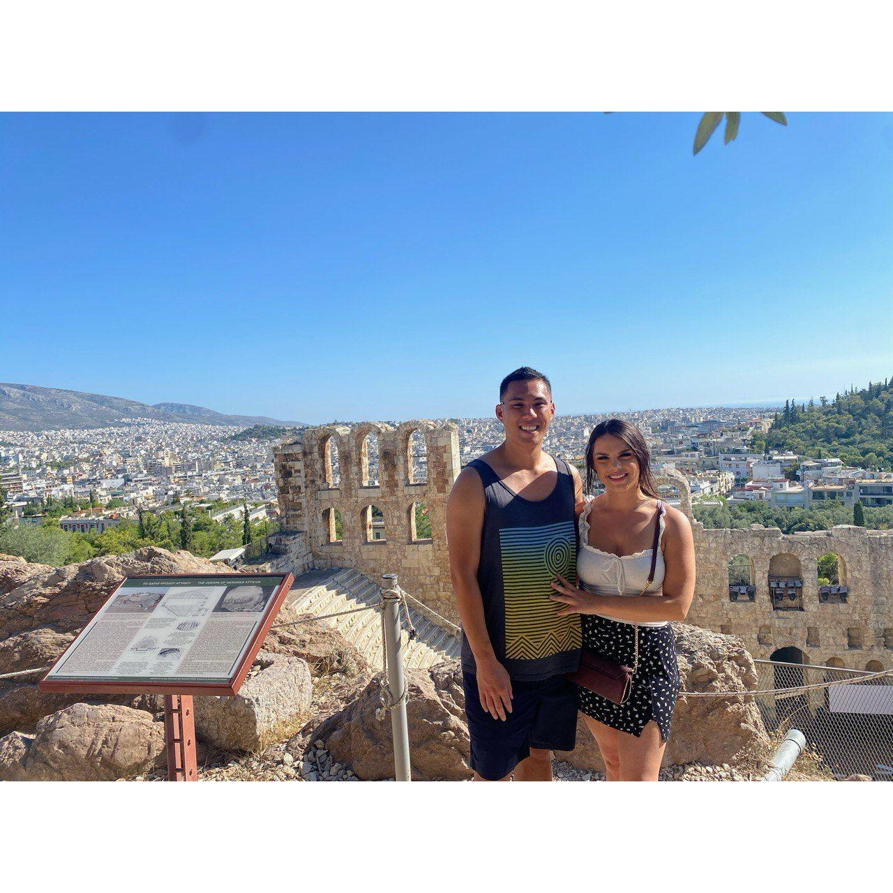 Visiting Athens, along our way to the islands on our first trip to Greece!