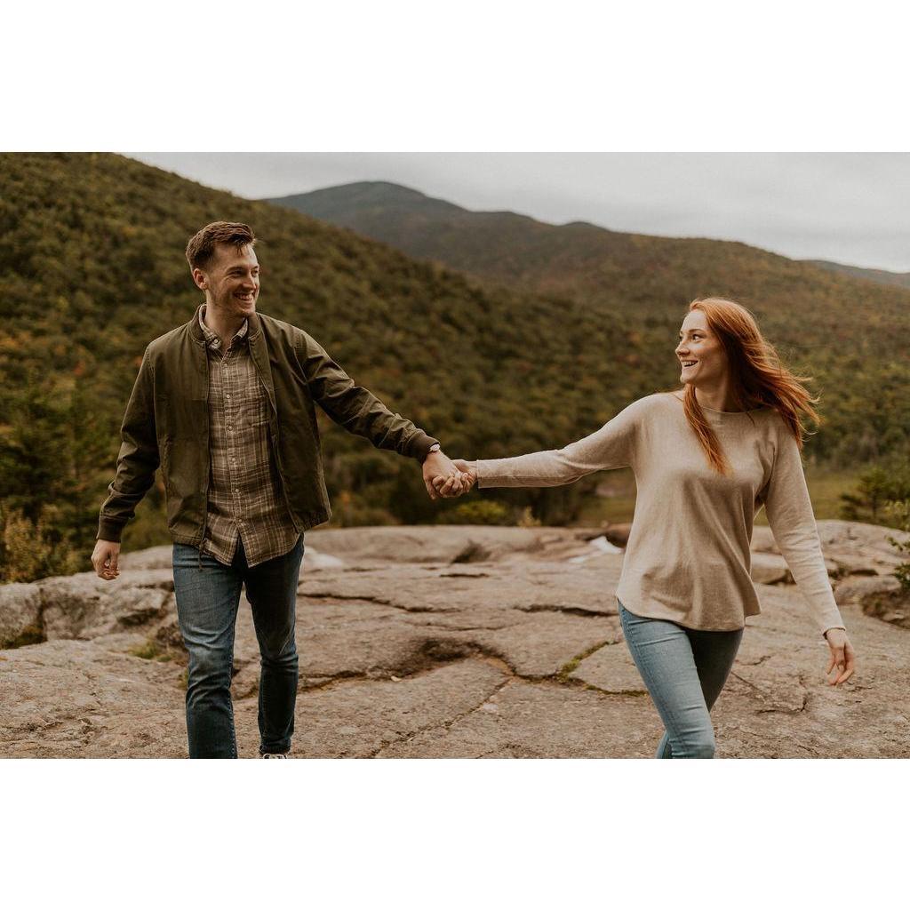 Engagement photoshoot in Crawford Notch NH, 2021