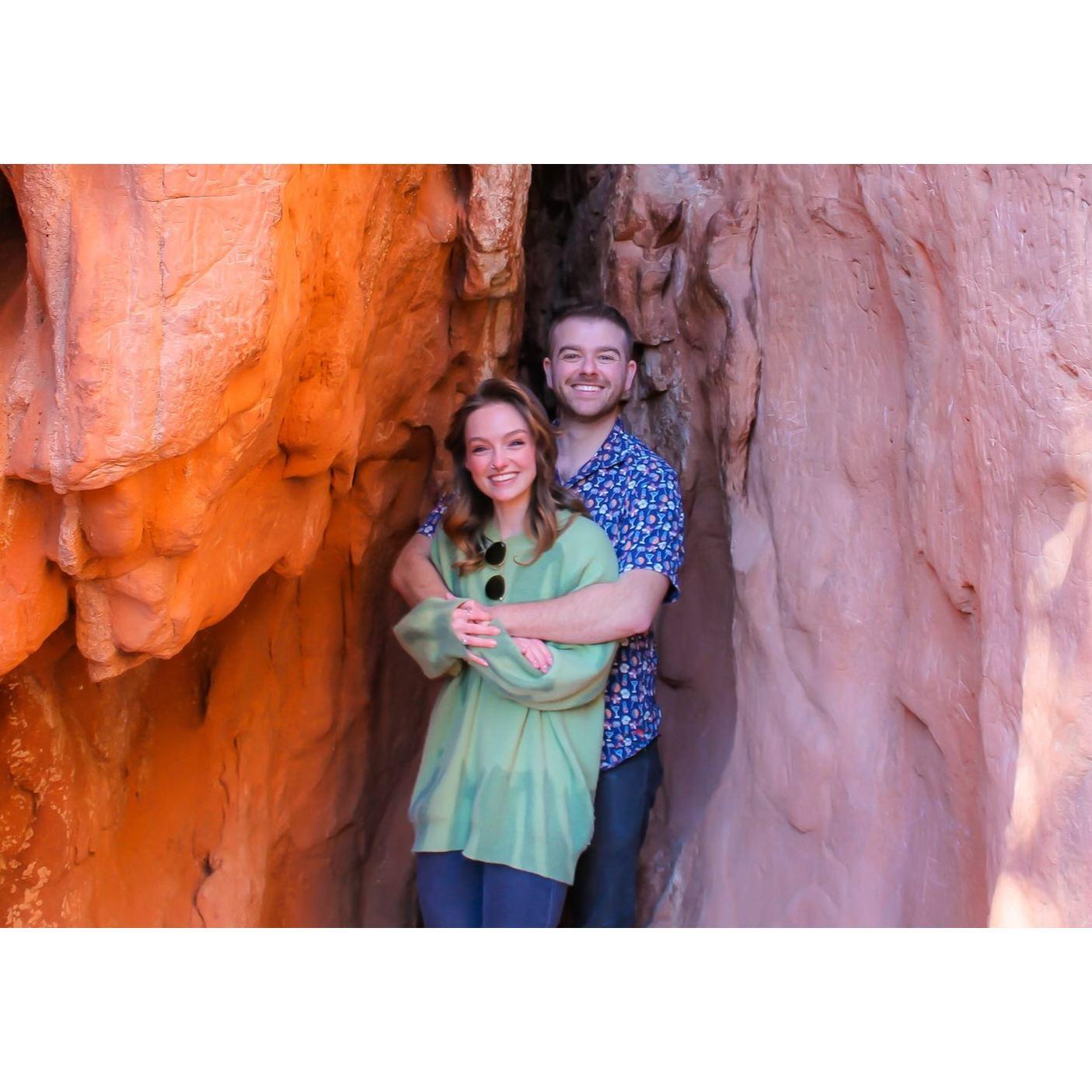Engagement day in Garden of the Gods
