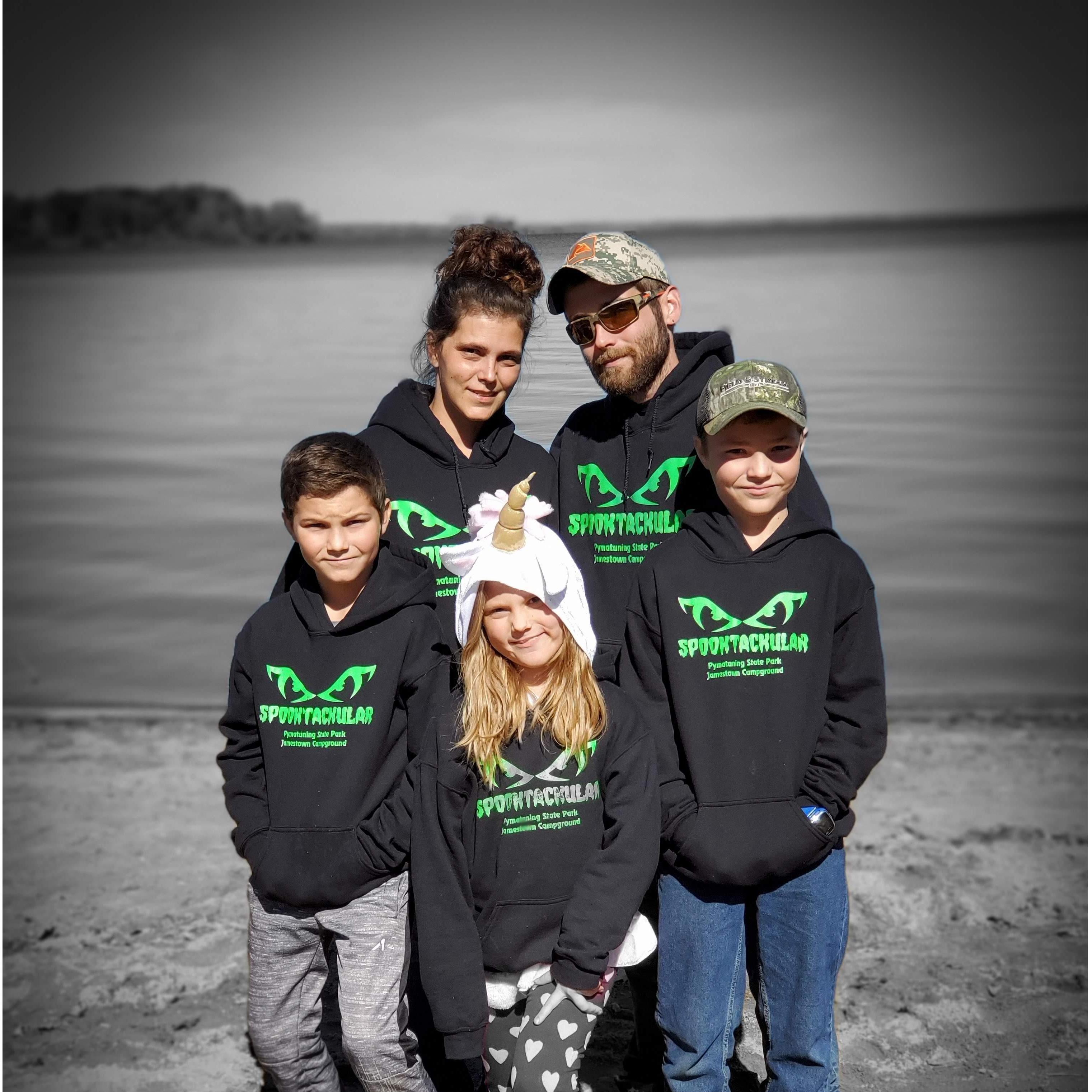 First family camping trip in October 2019