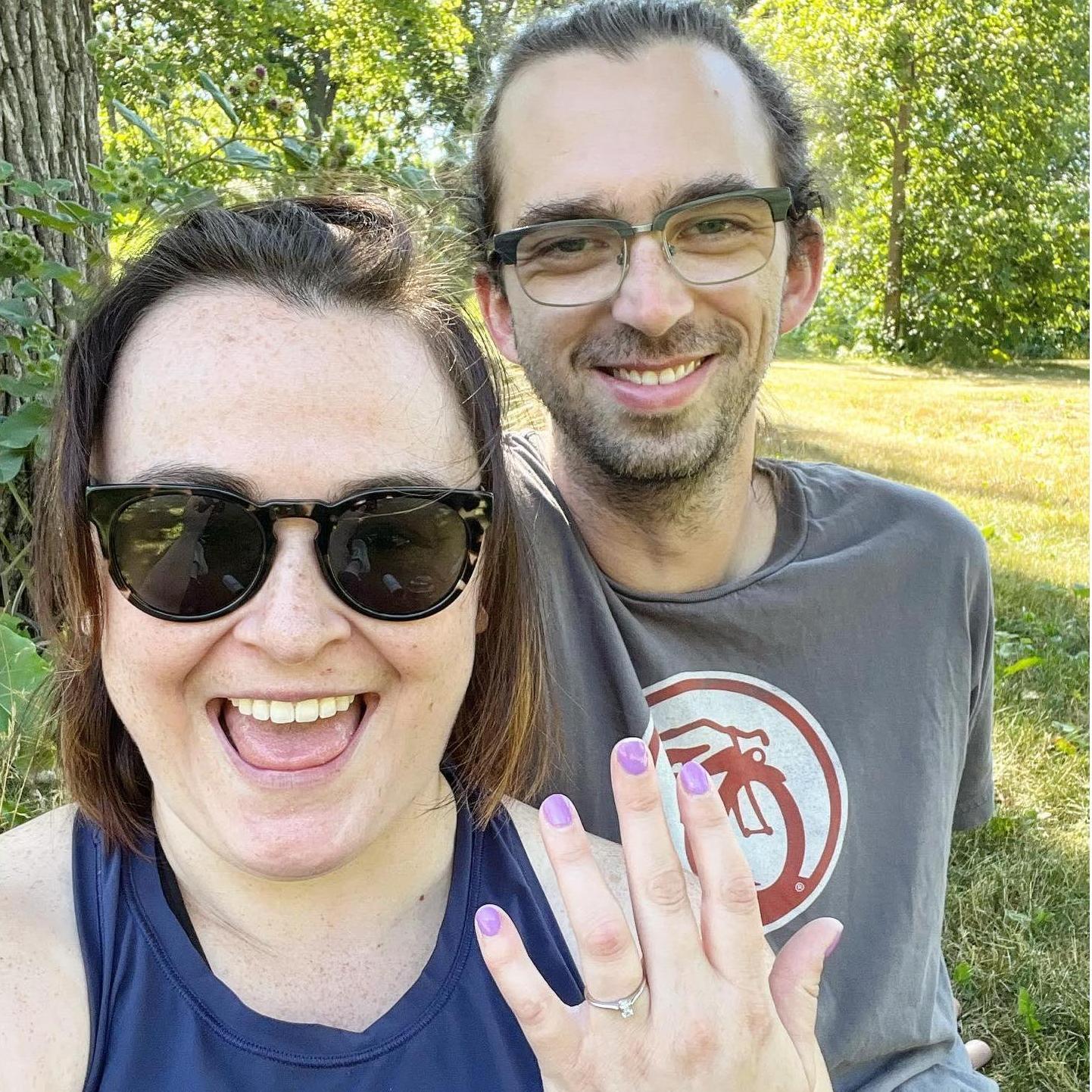 The engagement at Minnehaha Falls on July 24, 2022!