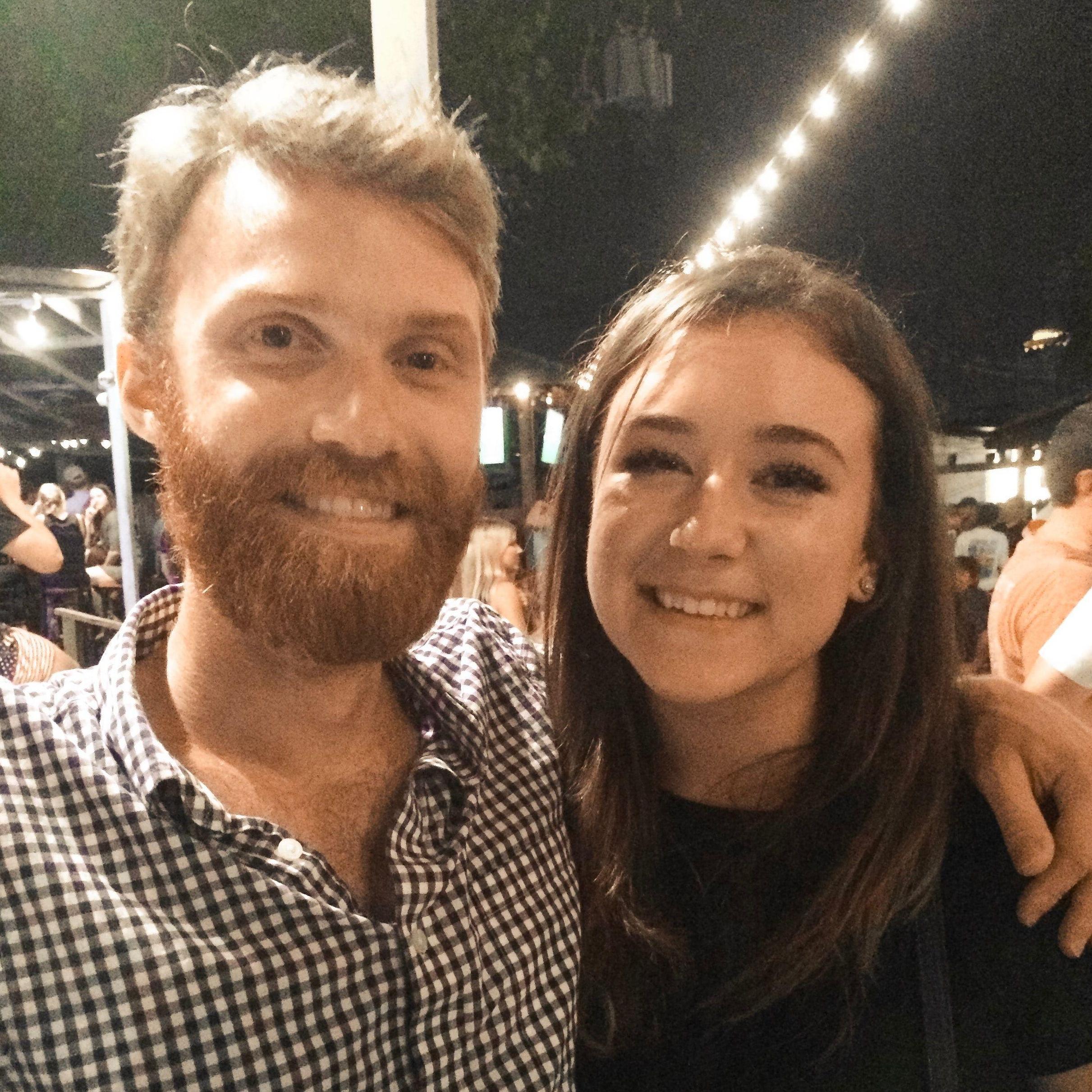April 2017 - our first photo together!