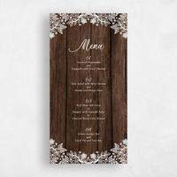 Brown Wedding Menu - Kenton