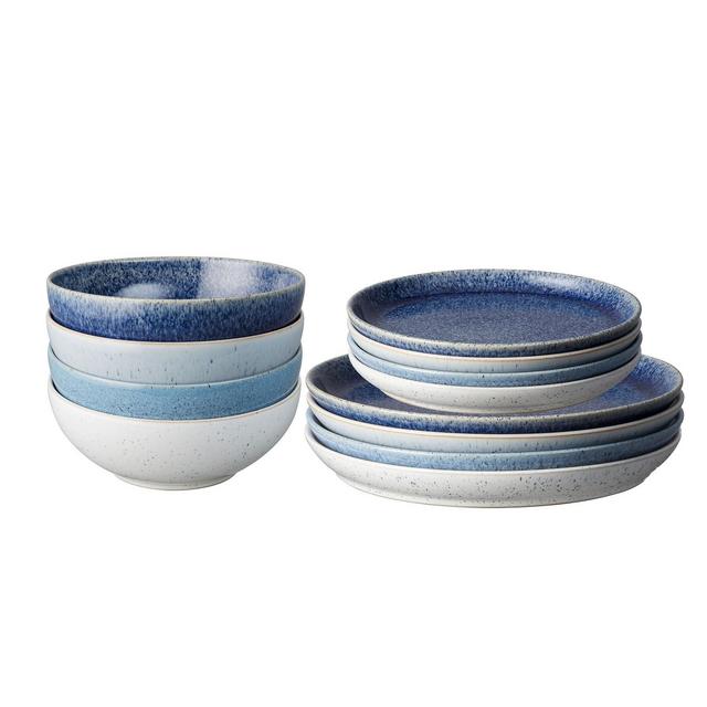 Denby Studio Blue 12-PC Dinnerware Set, Service for 4