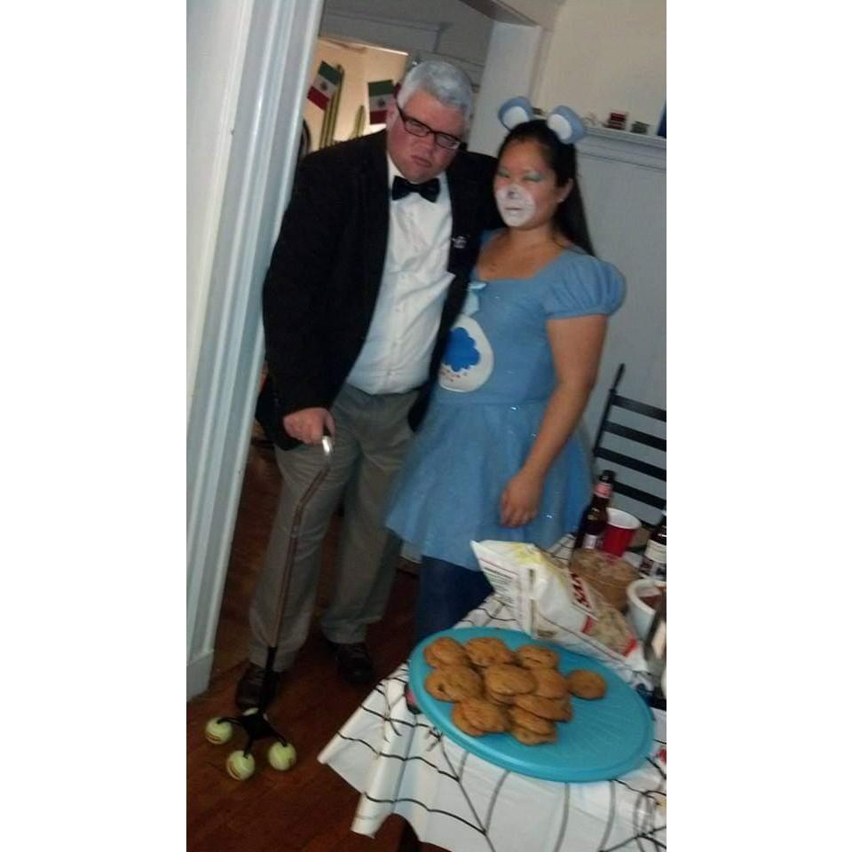 Dressing up for Halloween is always so much fun! This evening was extra eventful as the building 2 doors from Michelle's apt caught fire and we spent most of the night on an MBTA bus waiting for news.