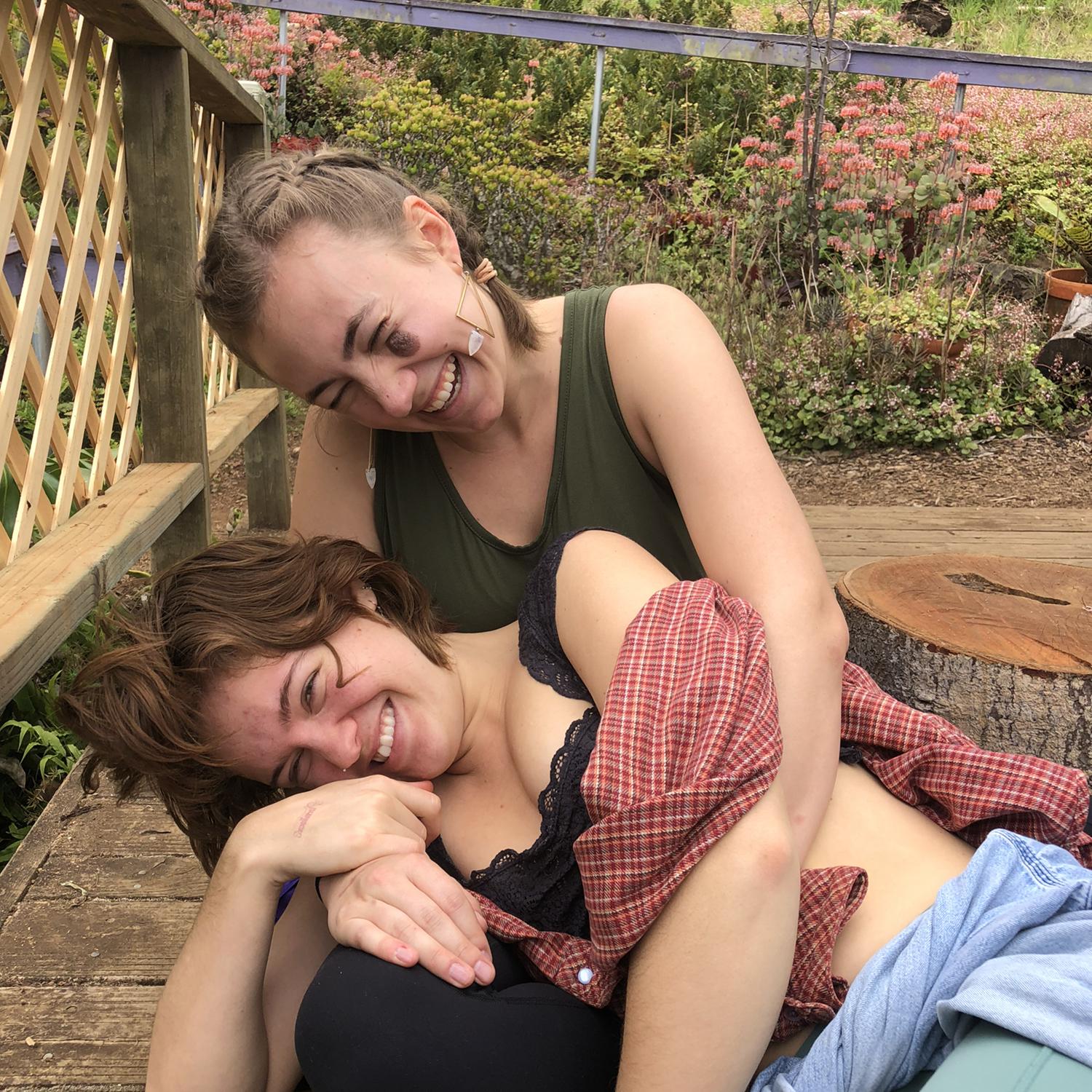 High on lavender in Maui.