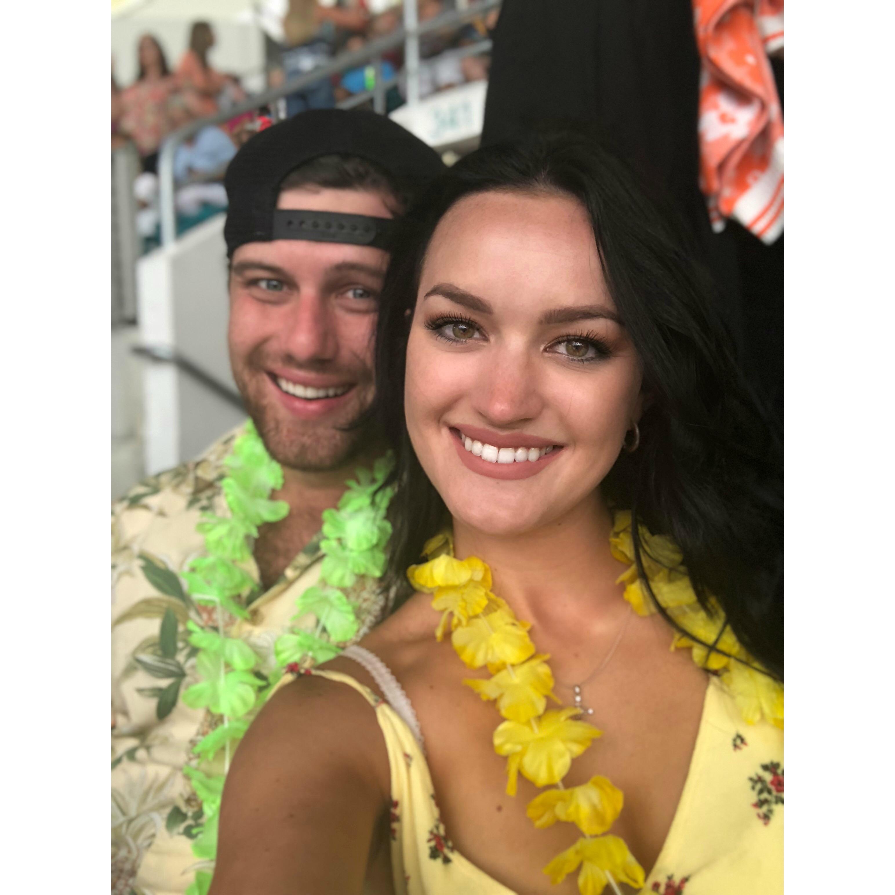 At a Jimmy Buffett/Eagles concert