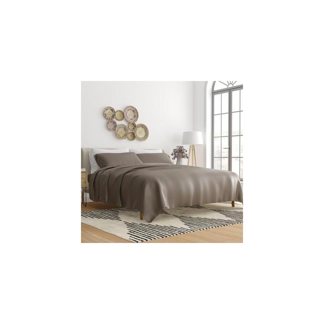 Softest Rayon made from Bamboo 4 Piece Sheet Set - Becky Cameron, King, Taupe