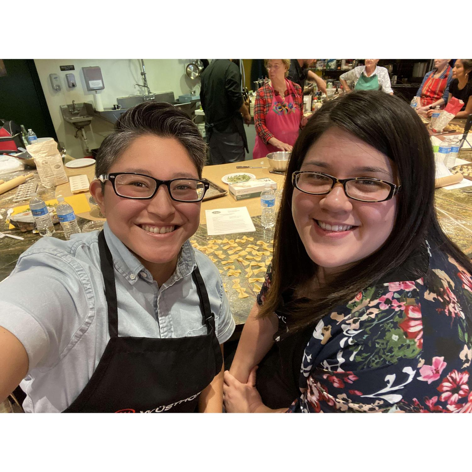 We learned how to make pasta. 