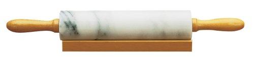 Fox Run 4050 Marble Rolling Pin and Base, White
