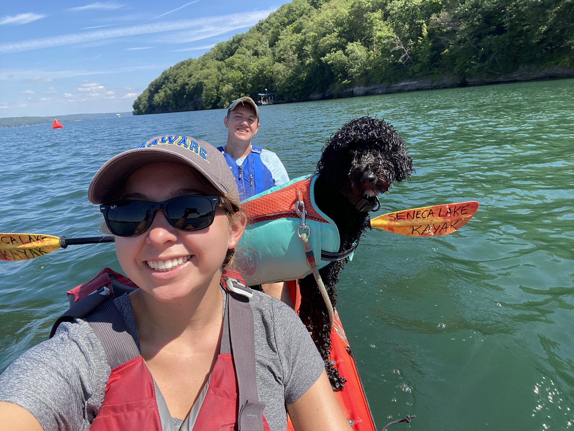 Kayaking on Lake Senaca