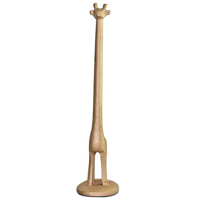 17.5” Gold Giraffe Toilet Paper Holders| Farmhouse Toilet Paper Holder, Gold Toilet Paper Holder Stand| PaperTowel Holder, Floor Toilet Paper Holder, Toilet Paper Dispenser, Paper Towel Rack