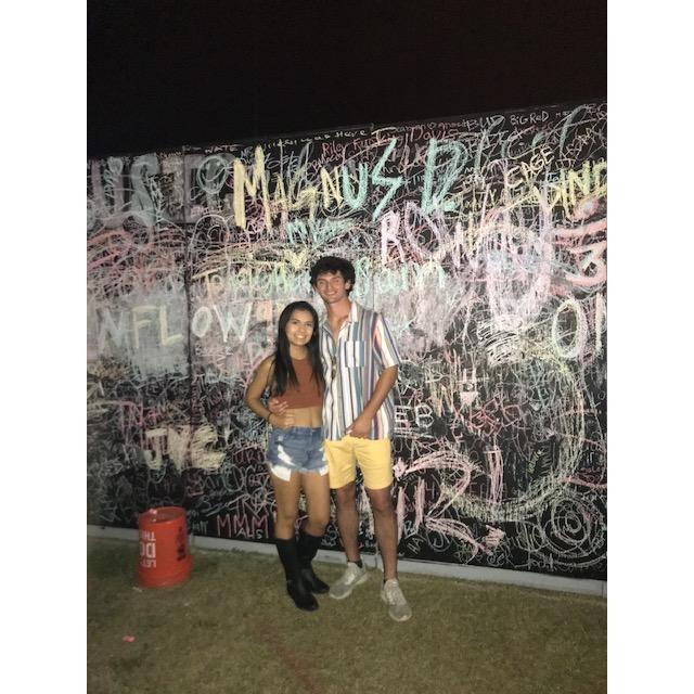 This picture was taken at Beale Street Music Festival. A little tip we learned on this date was to come prepared (with cash)! Every atm was out of order, but we still had an amazing time :)