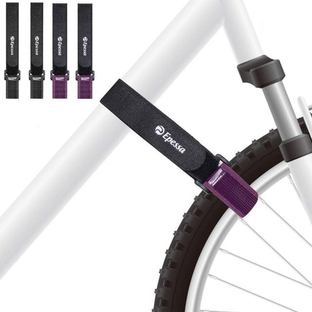 Epessa Bike Rack Strap Bike Wheel Stabilizer Straps,Stonger Grip with Gel,Adjustable